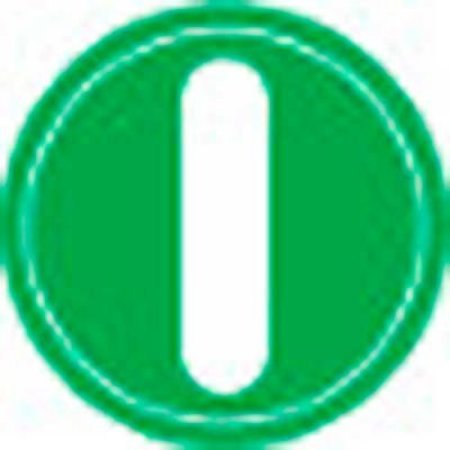 SPRINGER CONTROLS CO T.E.R., Green Power Symbol Button Insert, Use w/ MIKE & VICTOR Pendants PRTA001MPI